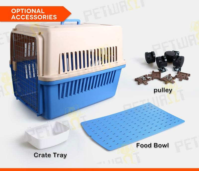 Mutiple sizes plastic pet flight cages 4