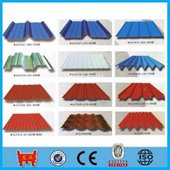 color galvanized steel corrugated roof