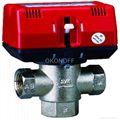 Thermostatic Electric Three-way Brass Motorized Valve