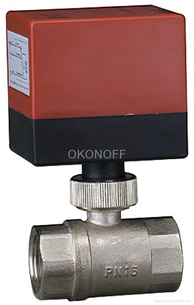 Thermostatic Electronic Two Way Brass Motorized Ball Valve