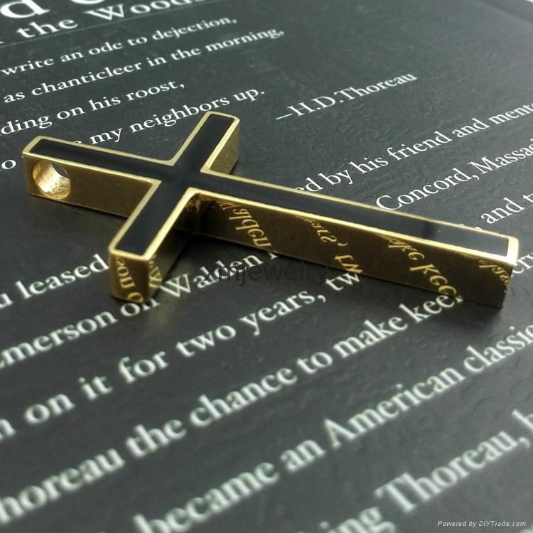 Xin Min Jewelry Stainless Steel Large Cross Pendant Necklace 4