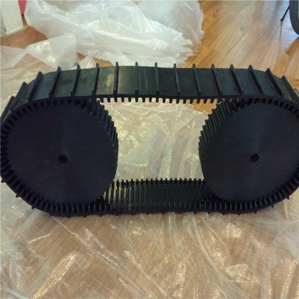  robot rubber tracks with wheels can be customized 4