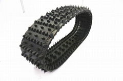 snow mobile rubber tracks with sprockets for project