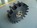 snow mobile rubber tracks with sprockets for project 