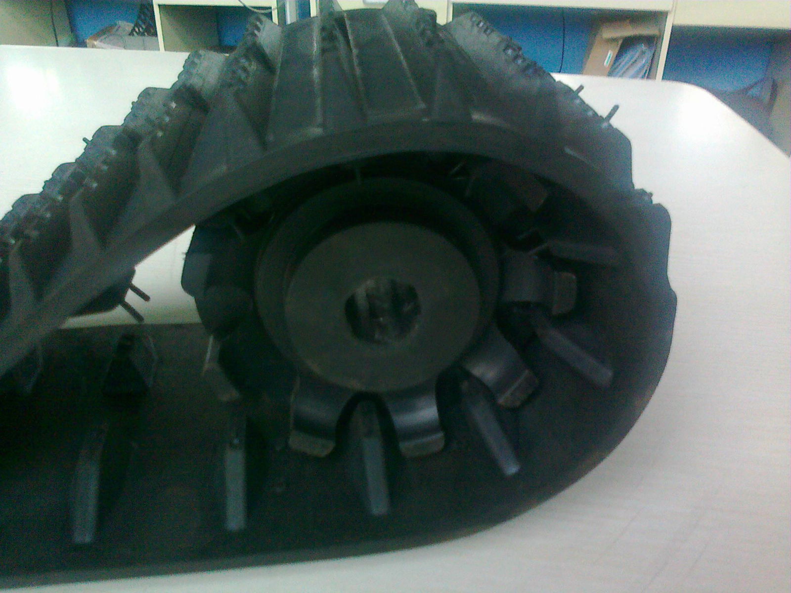 small rubber tracks with wheels for robot design  5