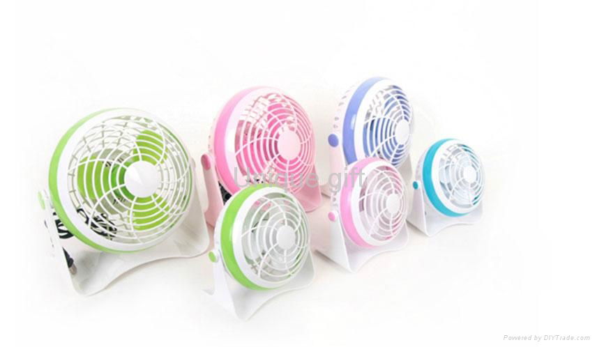 Unique Gift 5v battery rechargeable fan 4 inch desk USB fan with CE 3