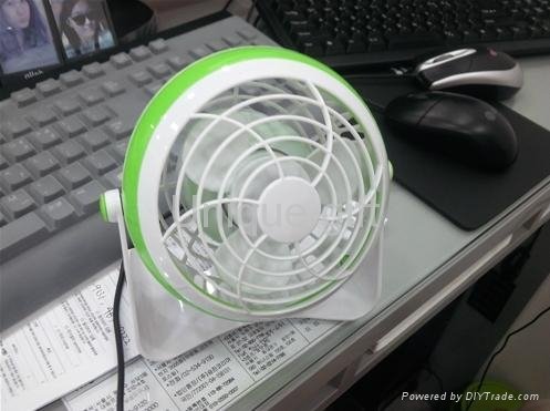 Unique Gift 5v battery rechargeable fan 4 inch desk USB fan with CE 5