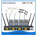 Four channel wireless microphone system 1