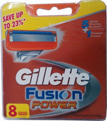 8x cartridges Gillette Fusion Power Free shipping