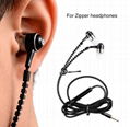 Metal Zipper In Ear Earphones Sport Headset 3.5mm Universal Earbuds with Mic 8