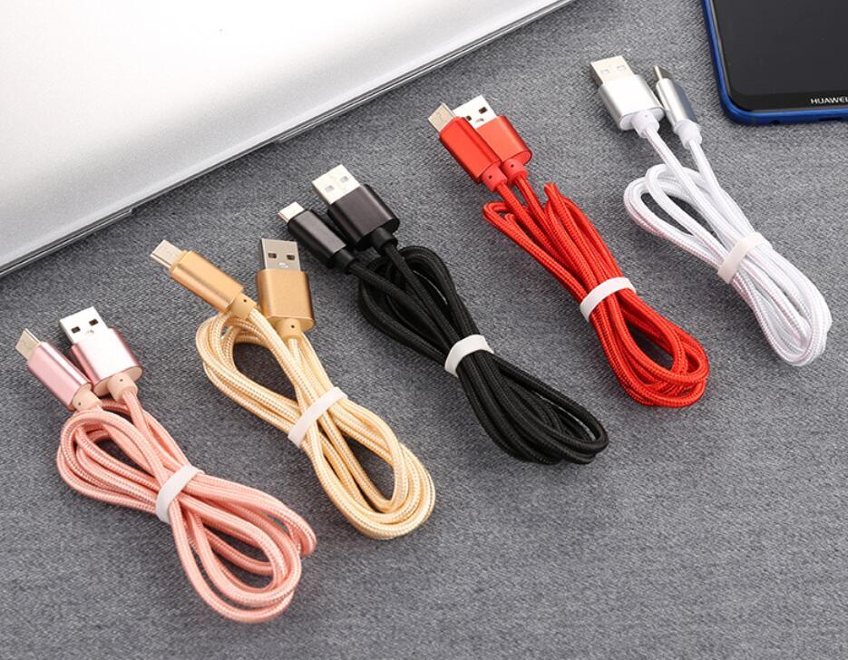 Full speed data cable fabric safe, fast iphone/ android/ type C 3