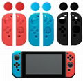 Soft Silicone Protective Skin Case+2 Thumbstick Grips Caps For Nintend Switch