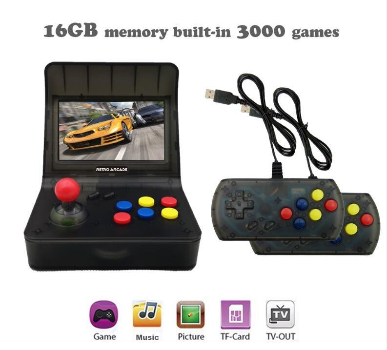  Retro Handheld Game Console 4.3 Inch 64bit 3000 Video Games  5