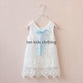 Agnou Summer Lace Vest Girls Dress Baby Girl Princess Dress Chlidren Clothes  4