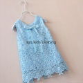 Agnou Summer Lace Vest Girls Dress Baby Girl Princess Dress Chlidren Clothes  2