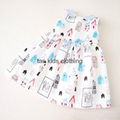 Angou Girls Dress Brand Fashion Princess Dress Designer Character Painting dress 3