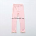 Angou Spring Autumn Embroidery girl pants baby girl leggings kids cotton pants 1