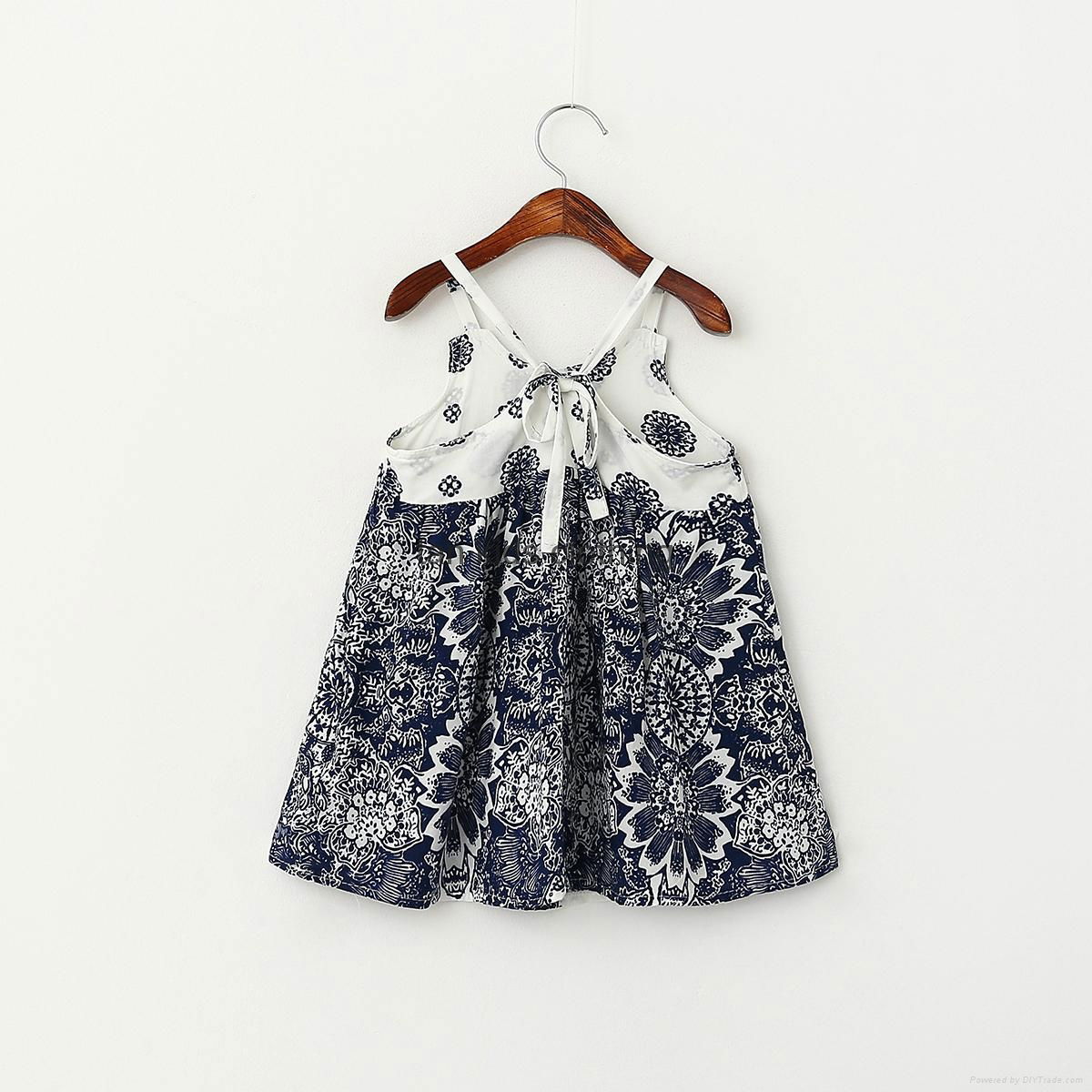 Wholesale Baby Girls Dress slip floral pattern dress children customizable cloth 2