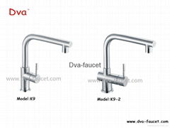 Stainless steel kitchen faucet