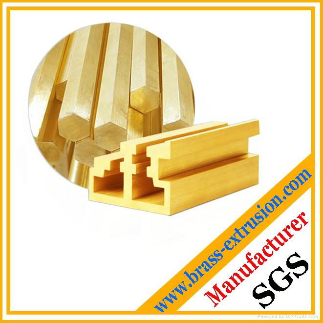 brass extrusion profile sections for window and door frames 3