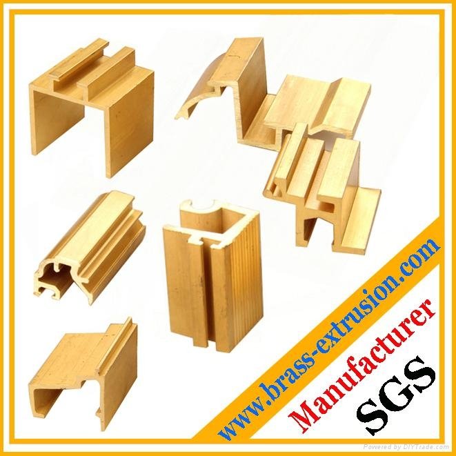 brass extrusion profile sections for window and door frames 5