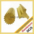 fine process finishing brass extrusion profiles brass channels 4