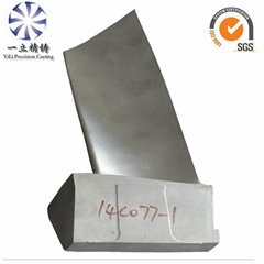 nickel based alloy investment vacuum casting turbine blade used for gas turbines