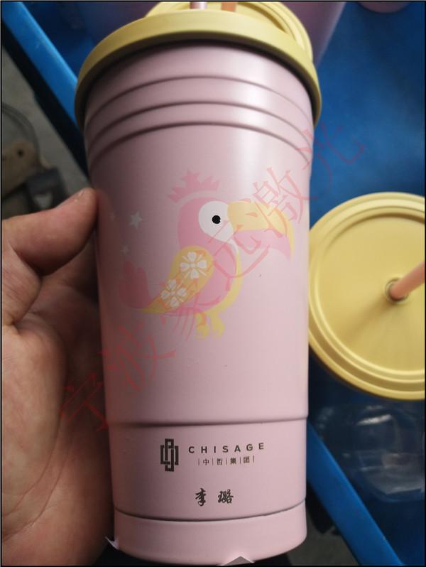 保溫杯激光打標加工 鐳射鐳雕刻字加工