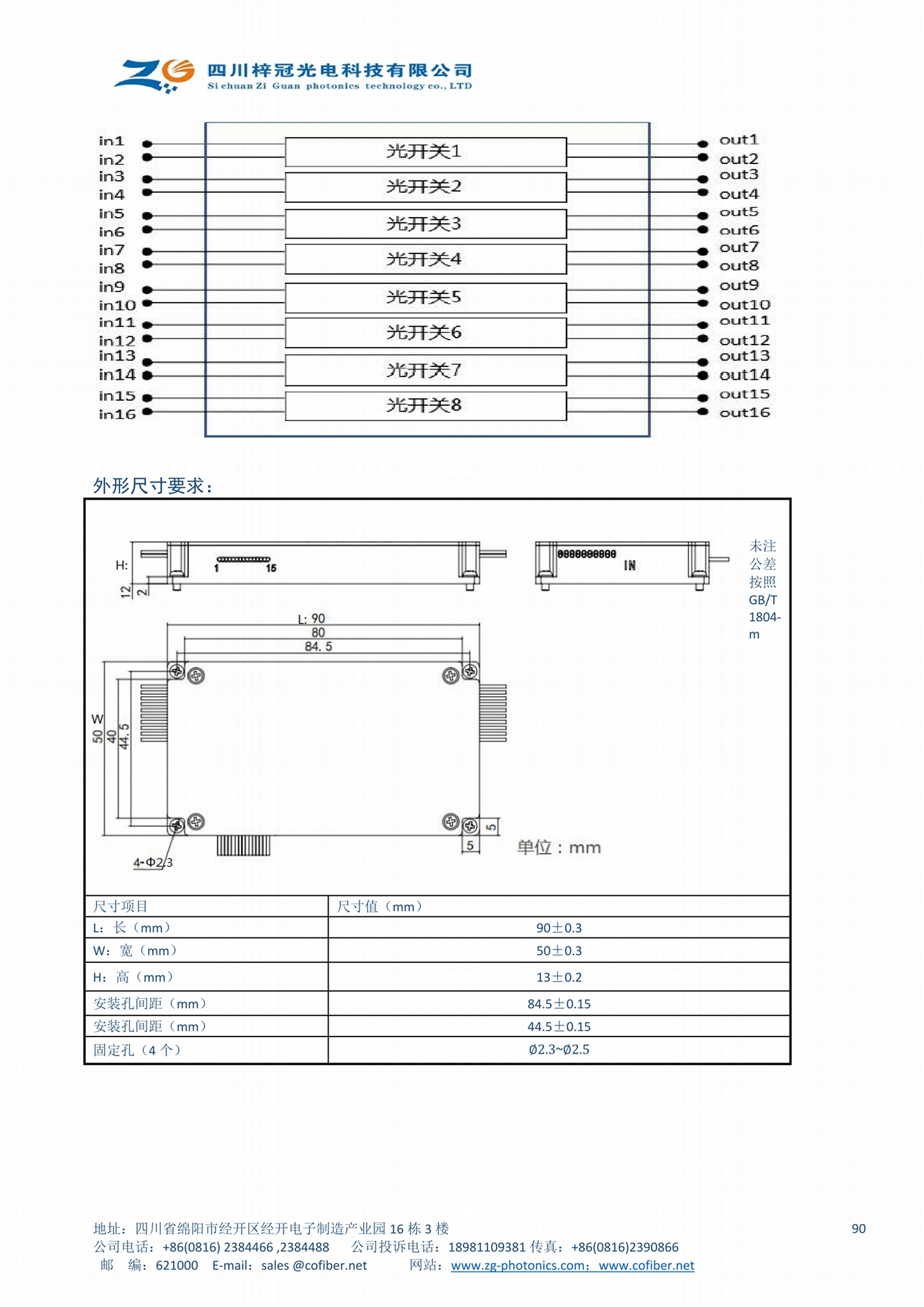 梓冠供應高速NS光開關 3