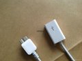 white Micro USB 3.0 OTG Host Adapter Cable for Samsung Galaxy Note 3 S5 Round