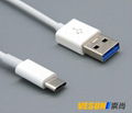 USB 3.0 Standard-A to USB 3.1 Type-C 10Gbps Fast Data Sync Charge Cable 4