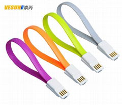 Magnetic Flat USB Data Changer Cable Cord For iPhone 5 5C 5S  