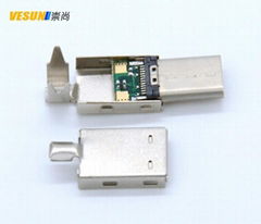 USB 3.1 Type- C型连接器（一体式屏蔽壳）