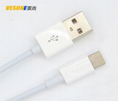 USB3.1Type-C转USB2.0公数据充电线 