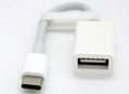USB 3.1 Type C Male to USB2.0 Female OTG Data Cable Adapter for Macbook 12  