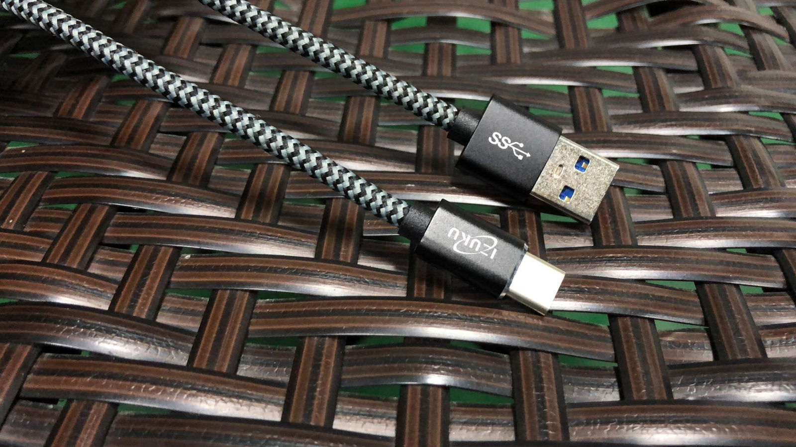 Cavo USB C a USB 3.0 A in Nylon IZUKU  per Samsung Galaxy S8, Huawei  ecc. 4