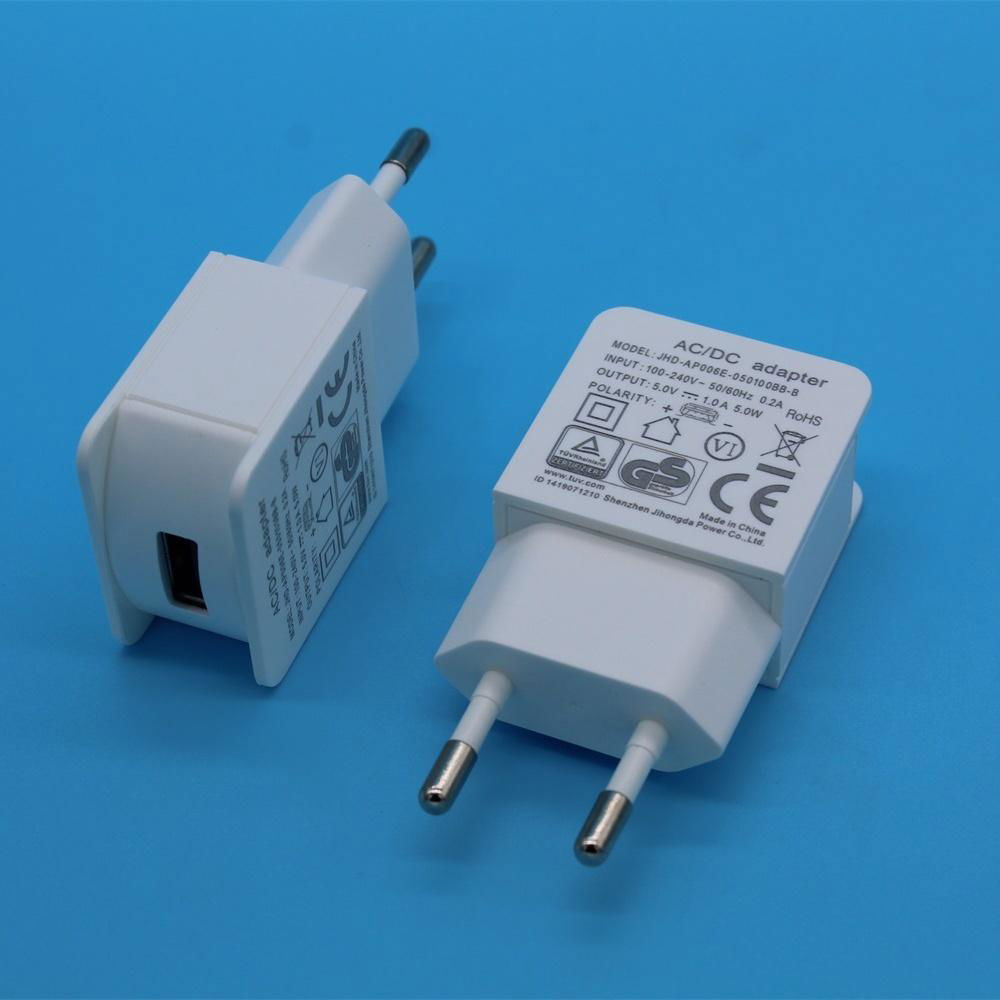 欧规5V1A USB充电器 CE GS-TUV认证 5
