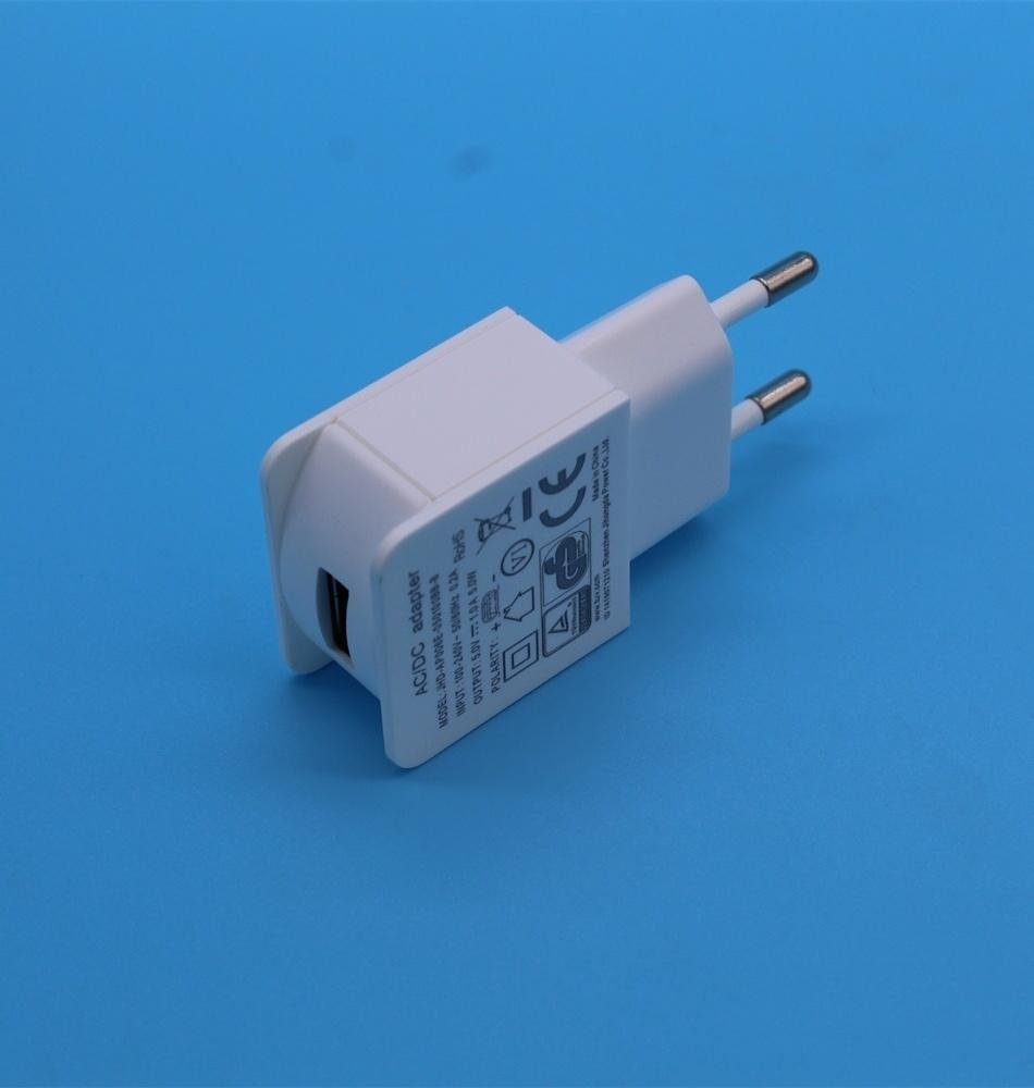 歐規5V1A USB充電器 CE GS-TUV認証 2