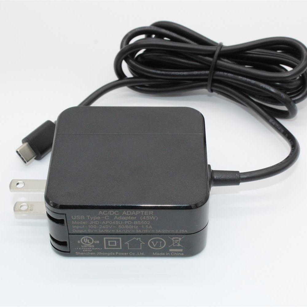 45W TYPE-C PD Power Adapter with UL FCC PSE 3