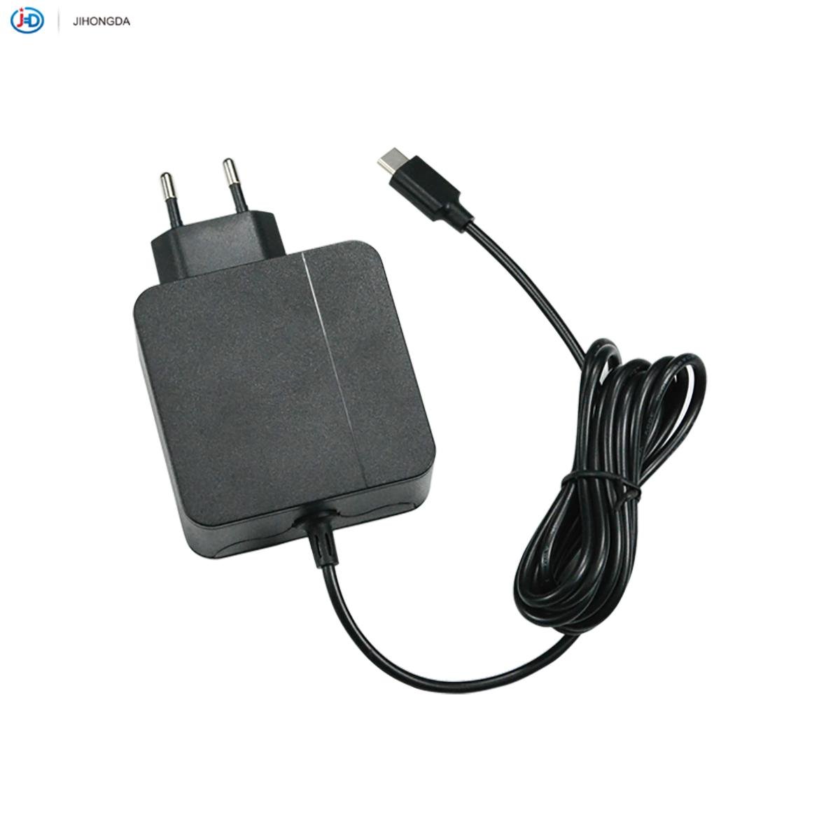 EU plug 65W TYPE-C PD Power Adapter with CE 4