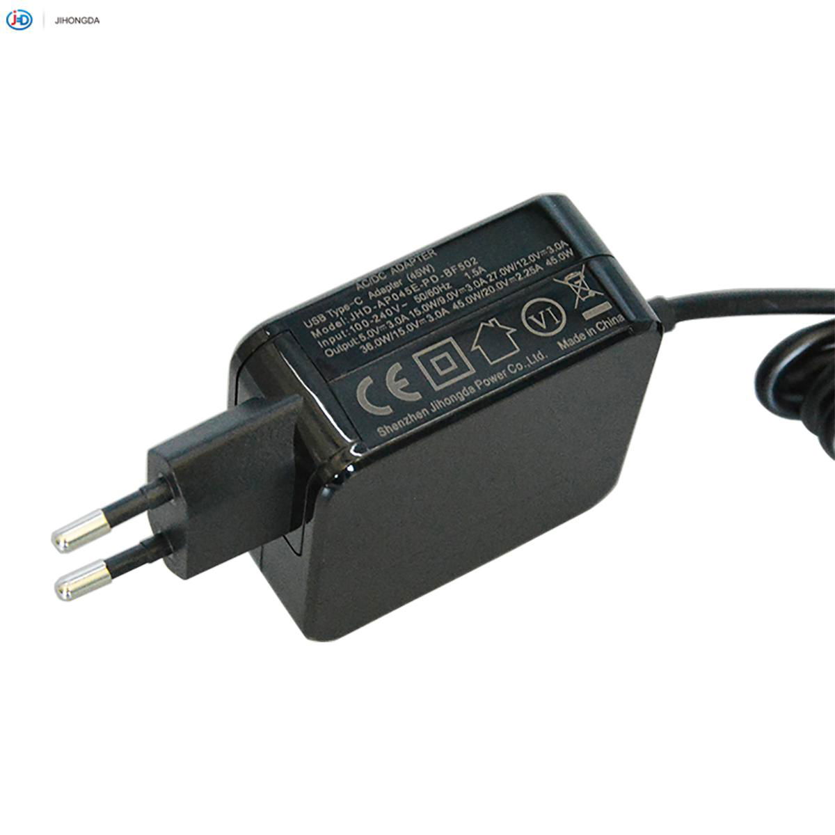 45W Type-C PD Power Adapter with CE 2