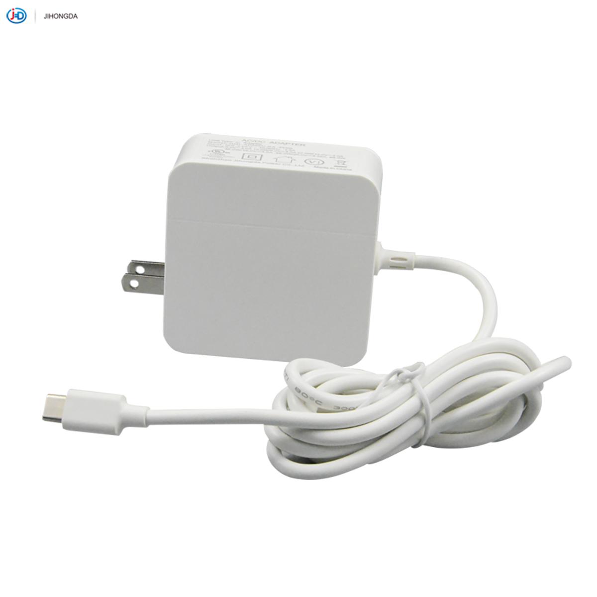 65W TYPE-C PD Power Adapter with UL FCC PSE