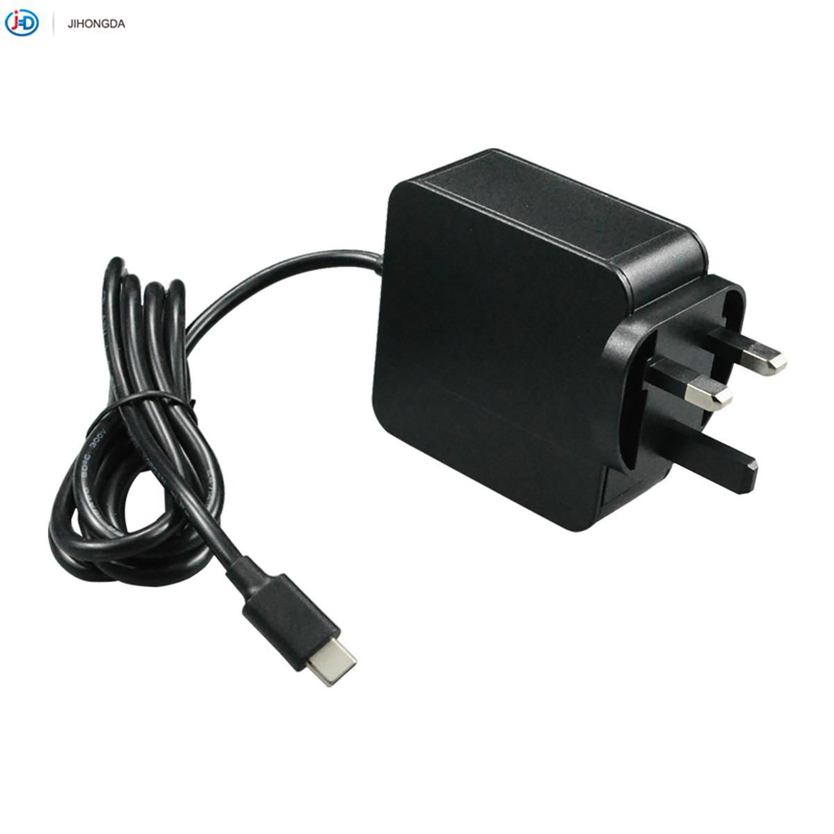 65W Type-C PD Power Adapter with CE UKCA