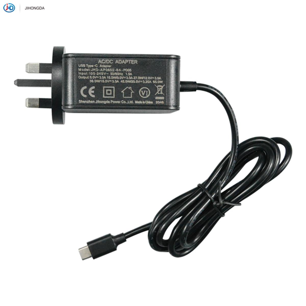 65W Type-C PD Power Adapter with CE UKCA 2