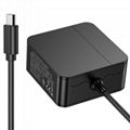 C6梅花尾3PIN插座桌面型65W USB-C充電適配器 3