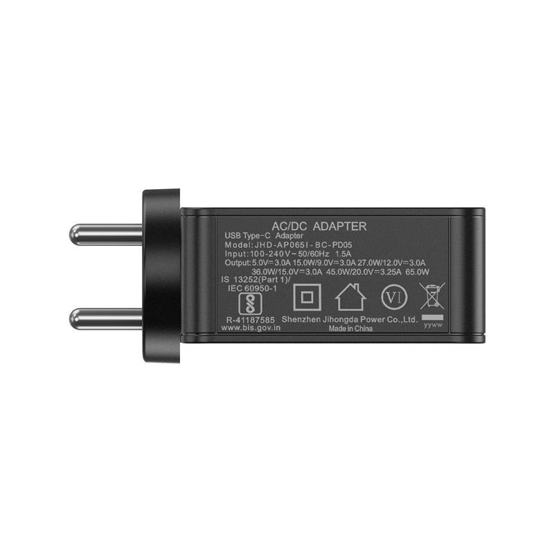 BIS Certificate India Pin PD USB Type C Charger