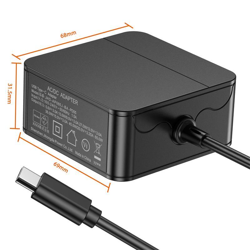 PSE認証日本可折疊插腳PD USB Type C充電適配器 3