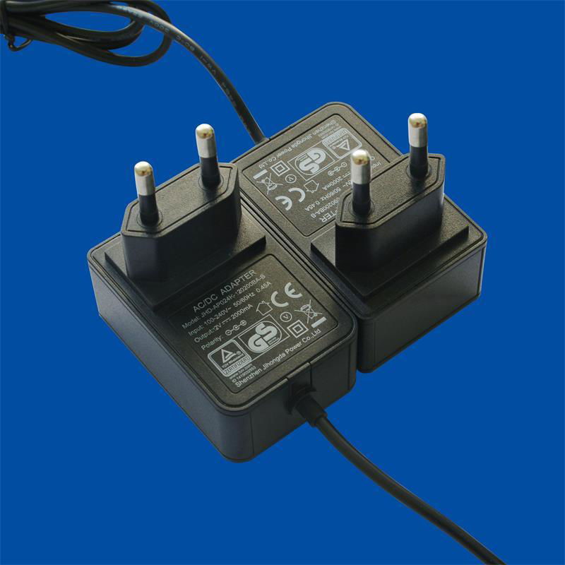 KC certified Korea plug power adapter 24V1A 4