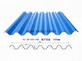 Prepainted corrugated steel profile roofing sheet