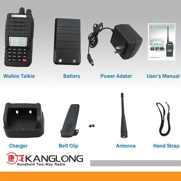  128channel vhf/uhf Digital two way radio KL958 4